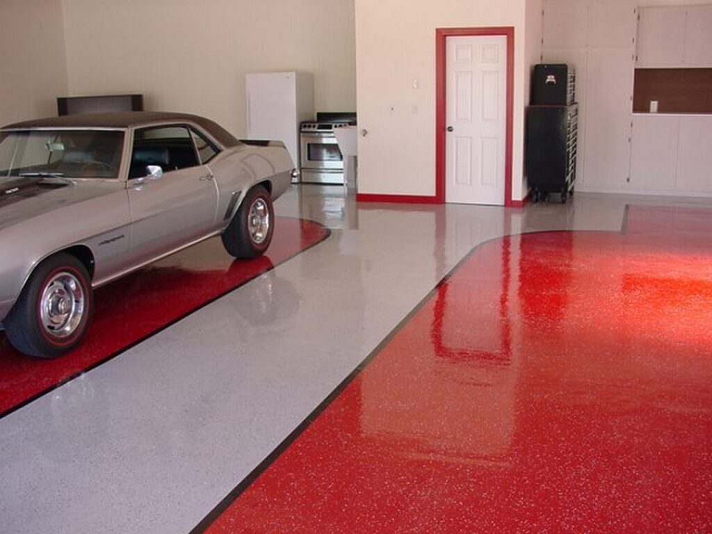 Garage epoxy resin flooring