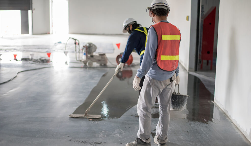 Epoxy flooring and painting